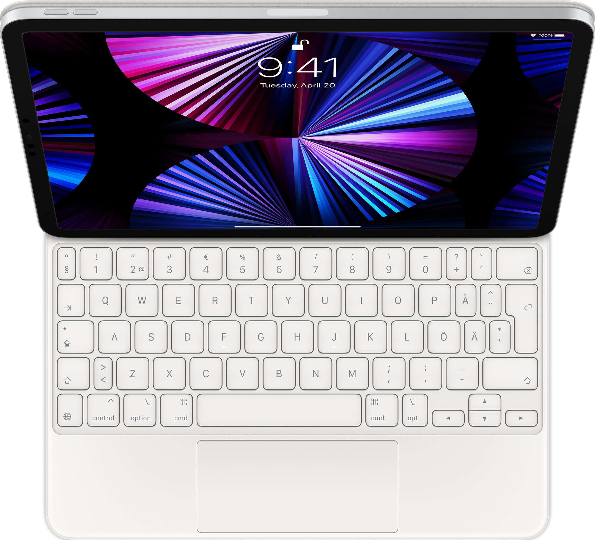 Apple Magic Keyboard för iPad Air och Pro 11" (vit) (SE) - Elgiganten