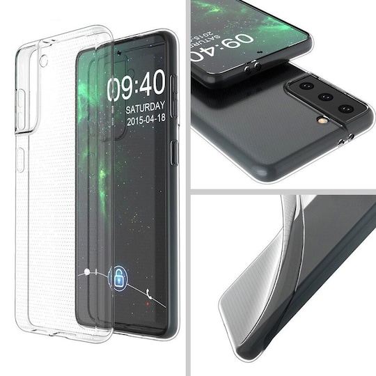 Transparent Silikon TPU-Skal till Samsung S21 Plus - Elgiganten