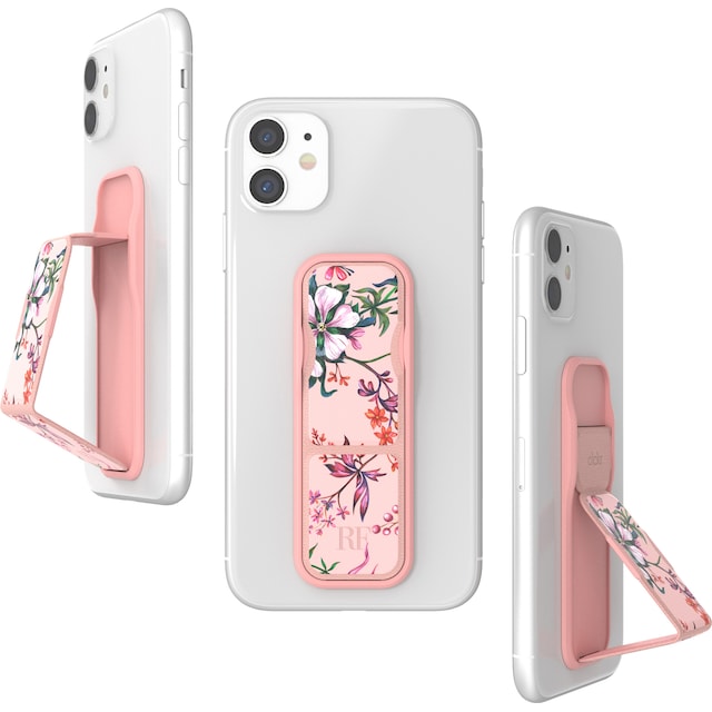 CLCKR universell mobilhållare/ställ (pink blooms)
