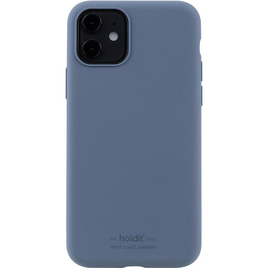 Holdit iPhone 11/XR silikonfodral (marinblått) - Elgiganten