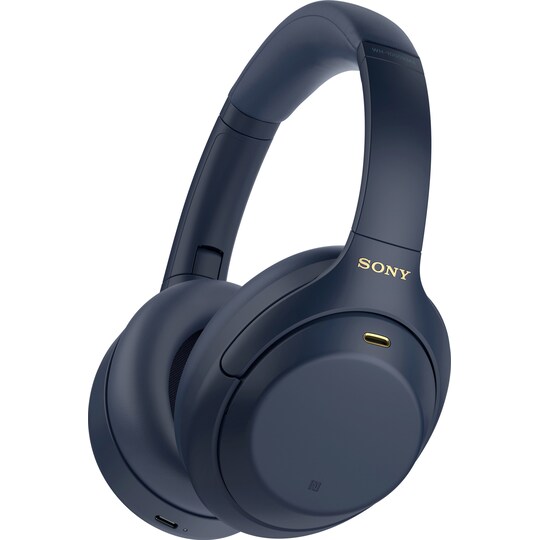 Sony wireless around-ear hörlurar WH-1000XM4 (blå) - Elgiganten
