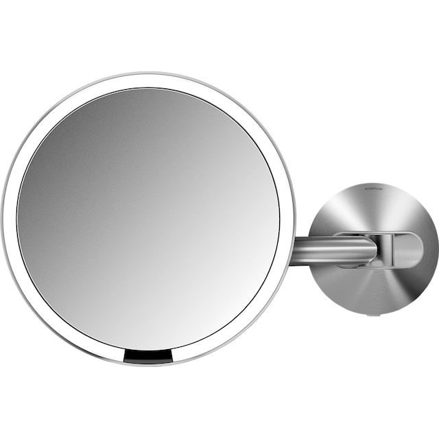 Simplehuman smart sminkspegel med fäste (borstat stål)