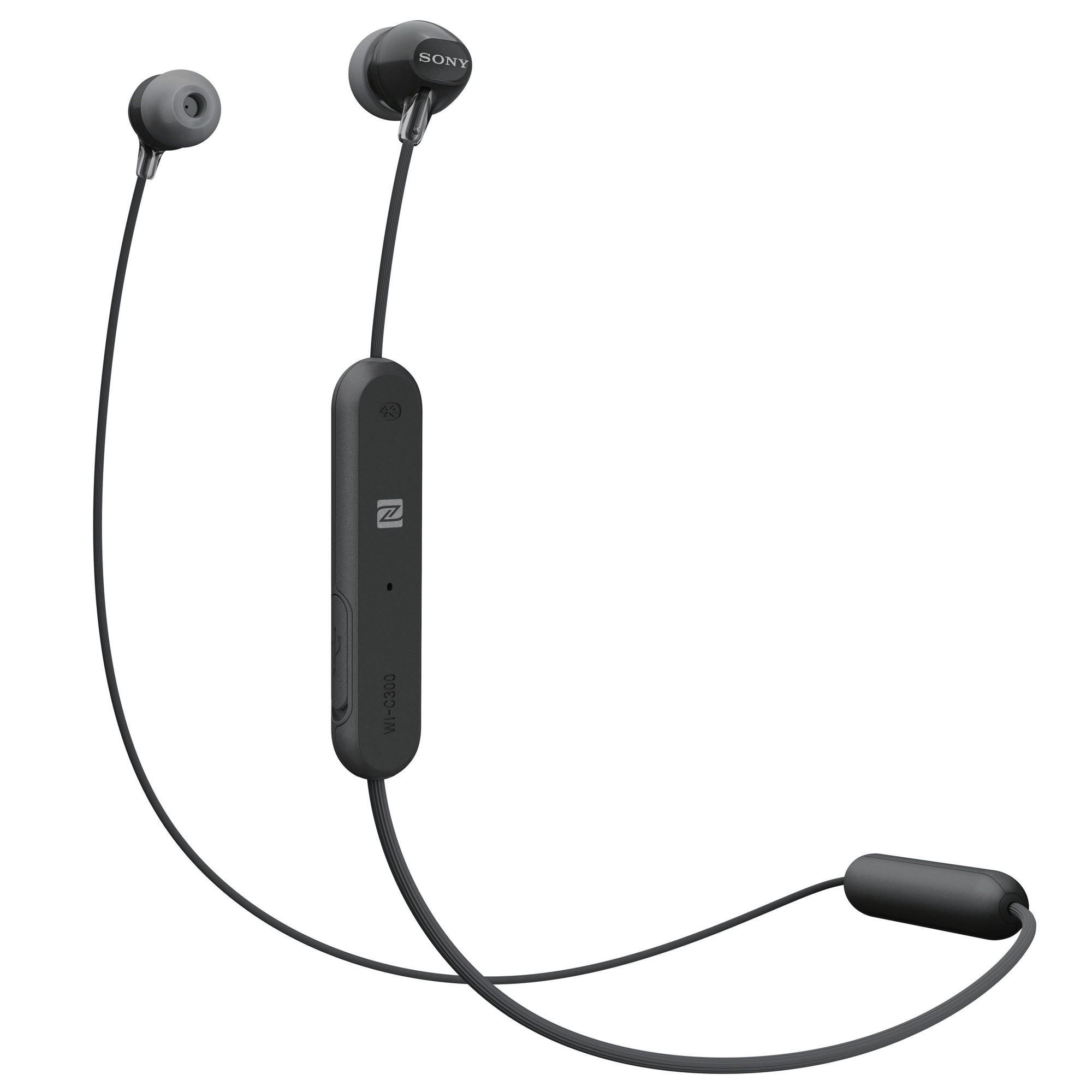 Sony WI-C300 trådlösa in-ear hörlurar (svart) - Elgiganten