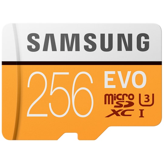 Samsung Evo Micro SDXC UHS-3 minneskort 256 GB - Elgiganten