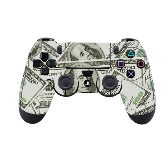 Playstation 4 / PS4 Klistermärke / Sticker - Dollar - Elgiganten