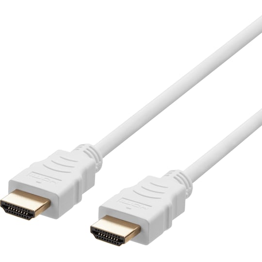 Deltaco 8K HDMI 2.1-kabel (2 m, vit) - Elgiganten