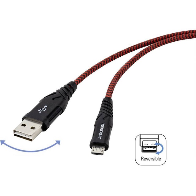 TOOLCRAFT TO-6872820 [1x USB 2.0 A hane - 1x USB 2.0