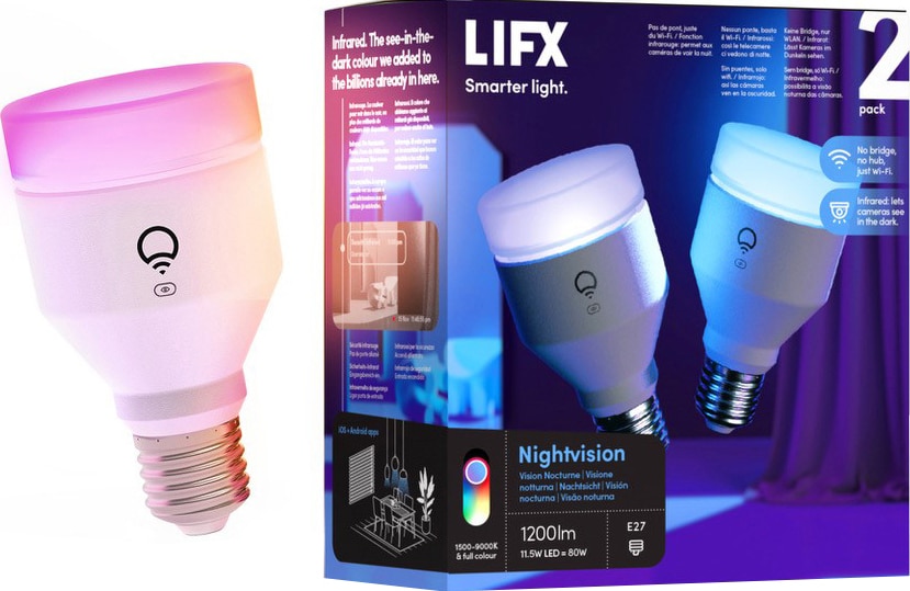 LIFX Nightvision LED-lampa E27 (2-pack) - Elgiganten