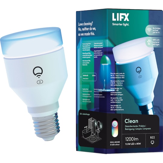 Lifx Clean LED-lampa E27 - Elgiganten