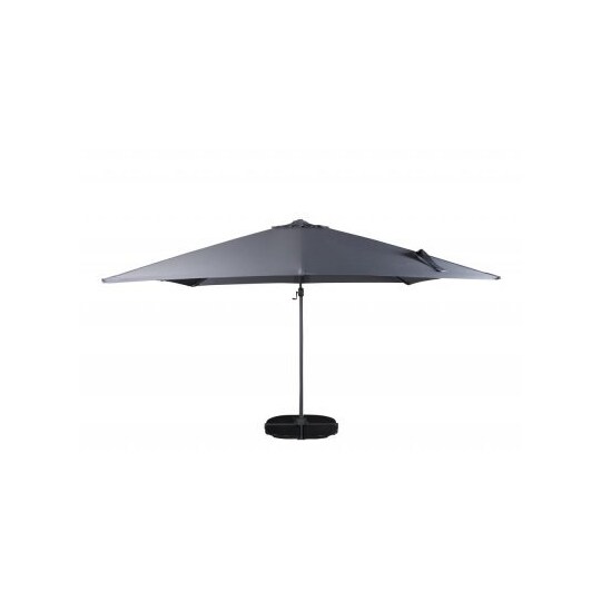 Parasoll 300x260 cm leeds - svart / grå - Elgiganten