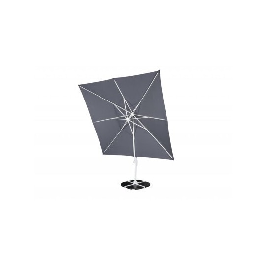 Parasoll 300x260 cm leeds - vit / grå - Elgiganten