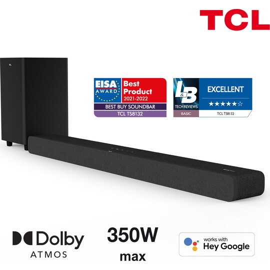 TCL TS8132 3.1.2ch soundbar (svart) - Elgiganten
