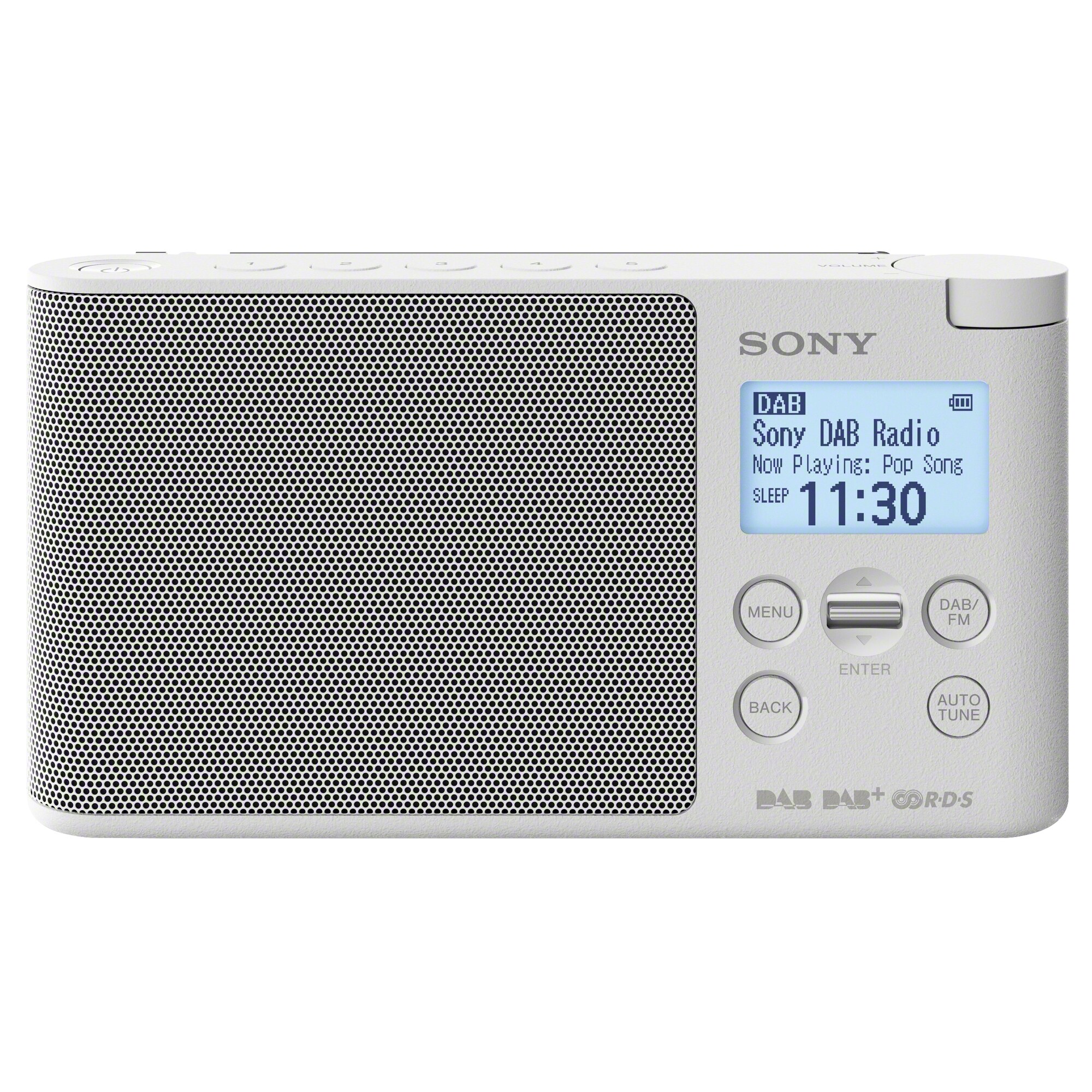 Sony bärbar DAB+/FM-radio XDR-S41D (vit) - Elgiganten