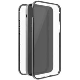 Black Rock iPhone 12 Mini Skal 360° Real Glass Case Svart Transparent