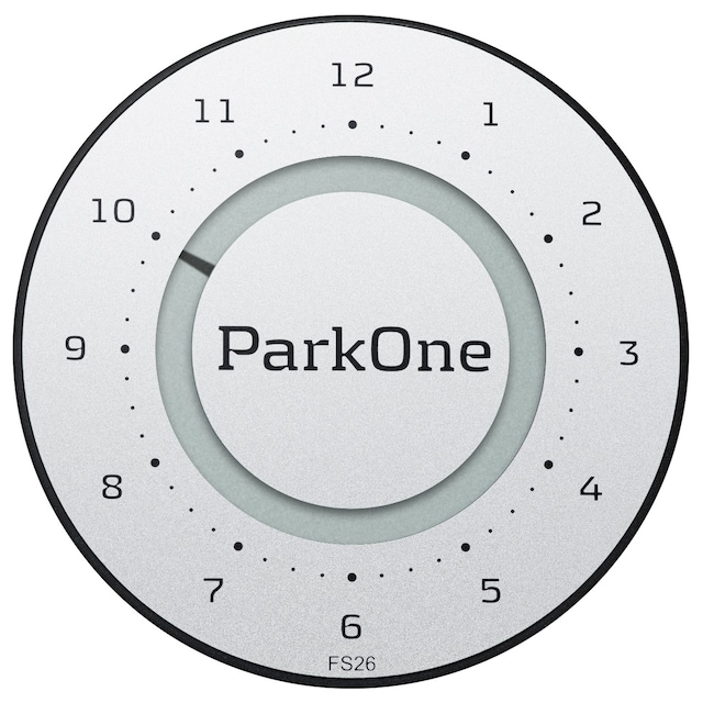 ParkOne 2 Parkeringsbricka (titan silver)