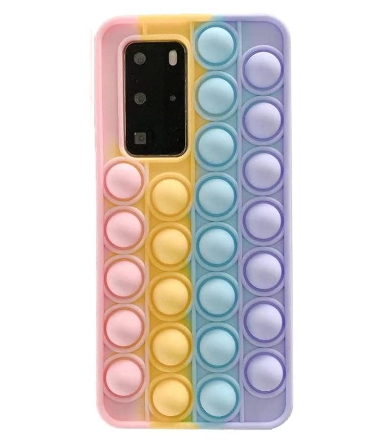 Samsung S21 Ultra Fidget pop it mobilskal bubblor Rosa/Gul/Blå/Lila -  Elgiganten