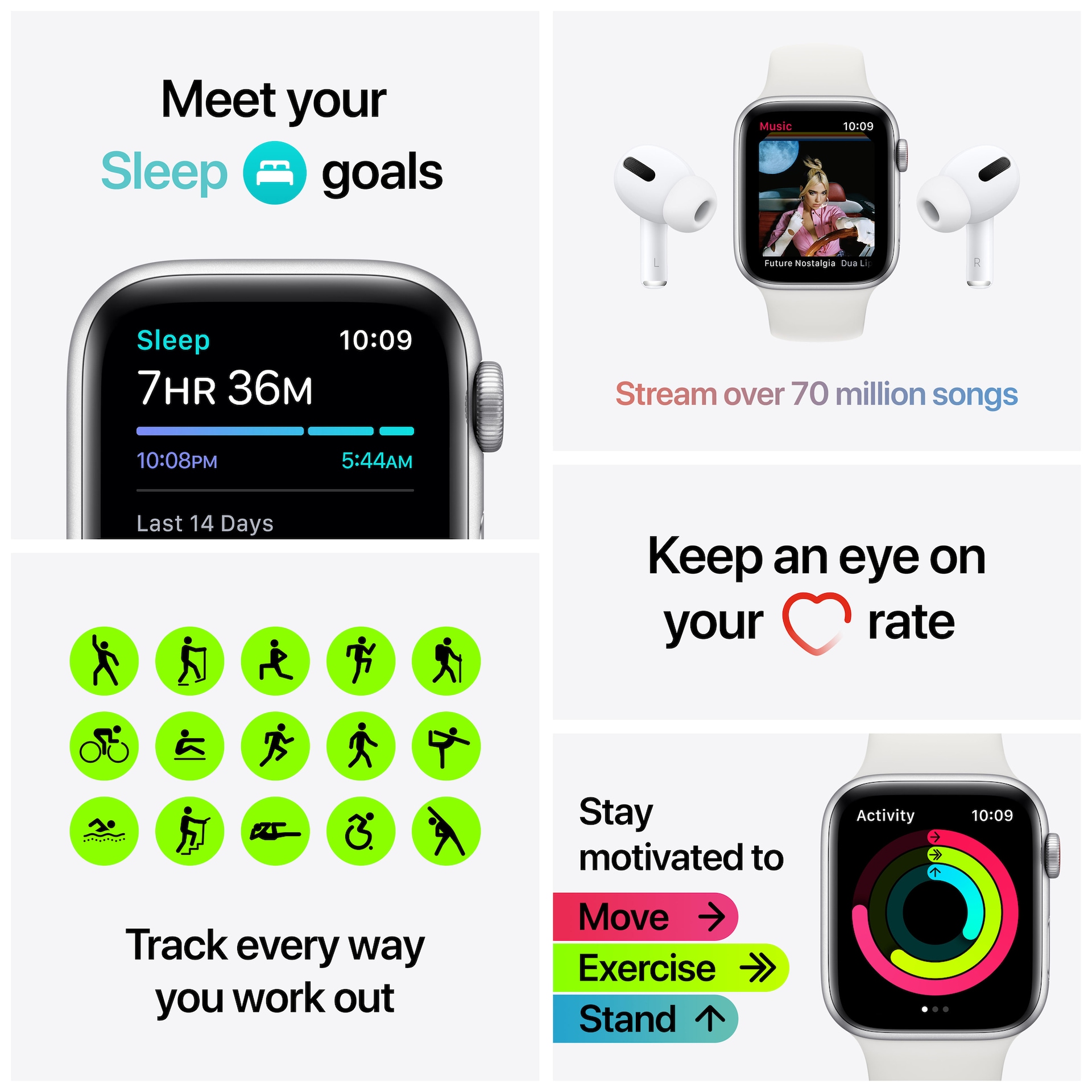 Apple Watch Nike Series 6 44mm GPS+Cellular (grå alu/antr sportarmband)