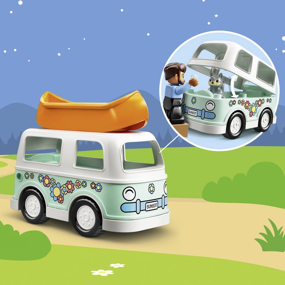10946 LEGO® DUPLO® Familjeäventyr med campingbuss - Elgiganten