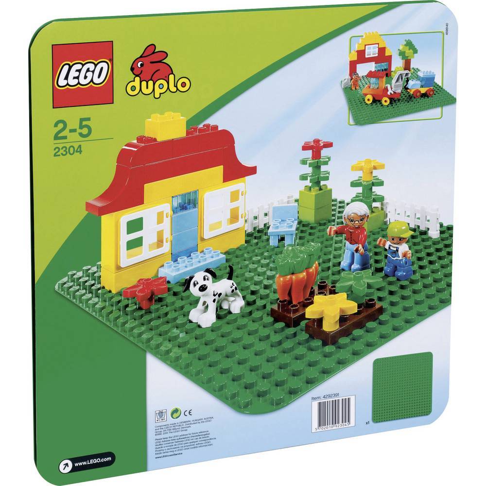2304 LEGO® DUPLO® Stor byggplatta, grön - Elgiganten