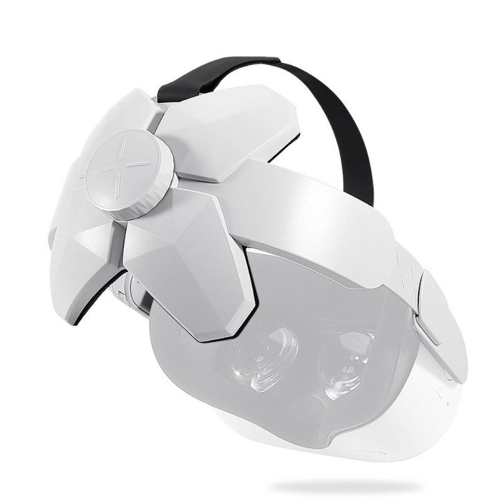 Till Oculus Quest 2 Elite Pannband huvudrem VR tillbehör - Vit - Elgiganten