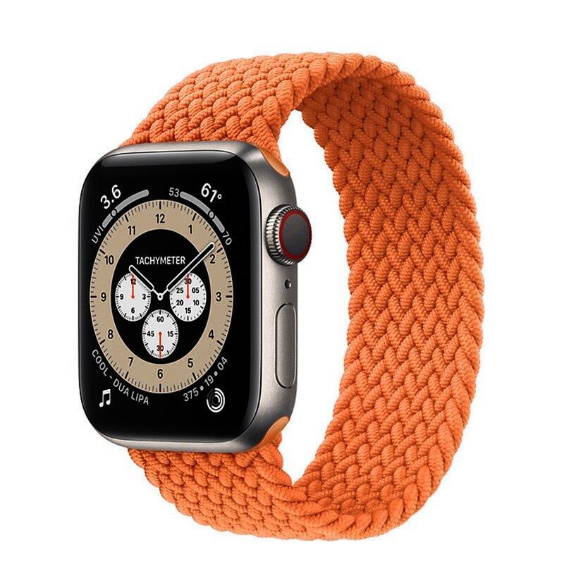 Apple Watch Flätat tygarmband 42/44mm - Orange, XS - Tillbehör klockor och  wearables - Elgiganten