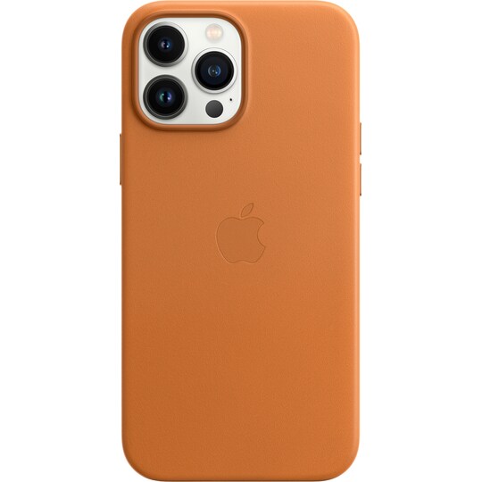 iPhone 13 Pro Max Leather fodral med MagSafe (Golden Brown) - Elgiganten