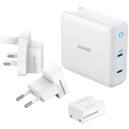Anker PowerPort III 2-Port 60W USB-C-laddare (vit)