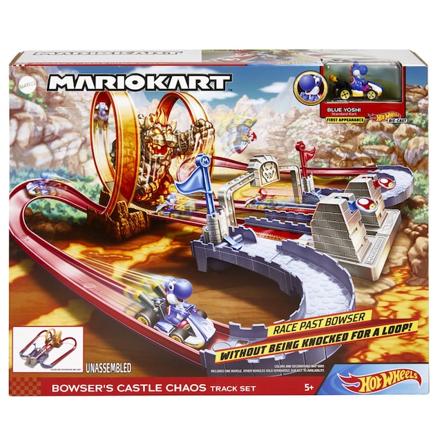 Hot Wheels Mario Kart Bowsers Castle Track Set