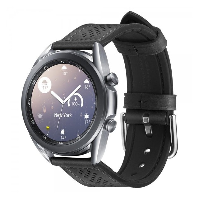 Spigen Samsung Galaxy Watch Armband 20mm Retro Fit Svart
