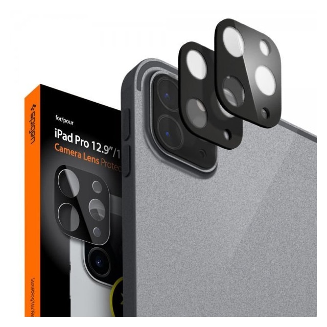Spigen iPad Pro 11/iPad Pro 12.9 Kameralinsskydd Glas.tR Optik Svart