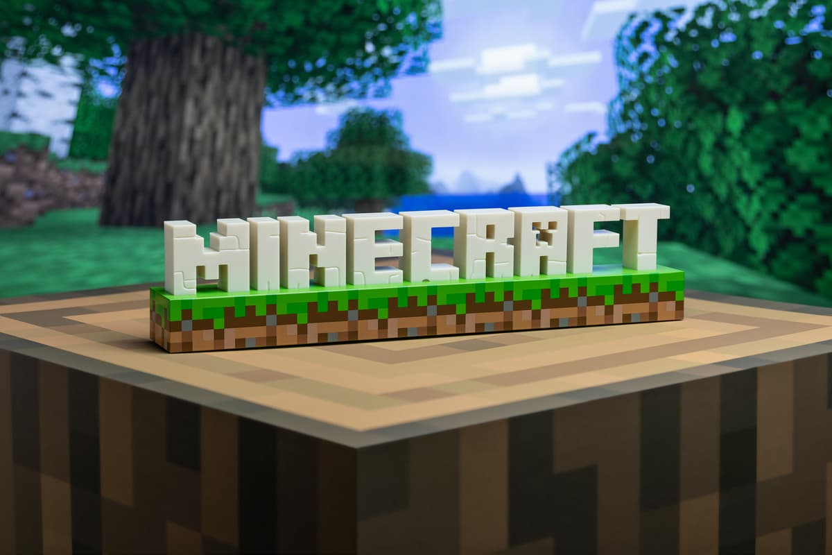 Play Minecraft Logo lampa