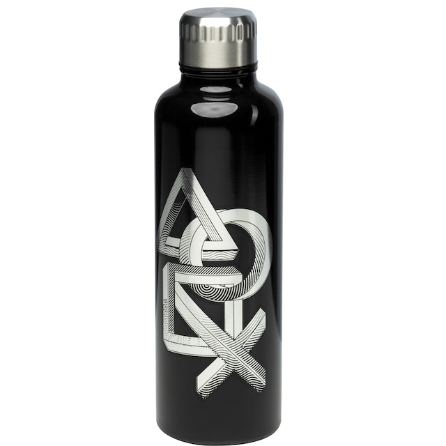 Play PlayStation Metal Water Bottle 480ml flaska (svart)