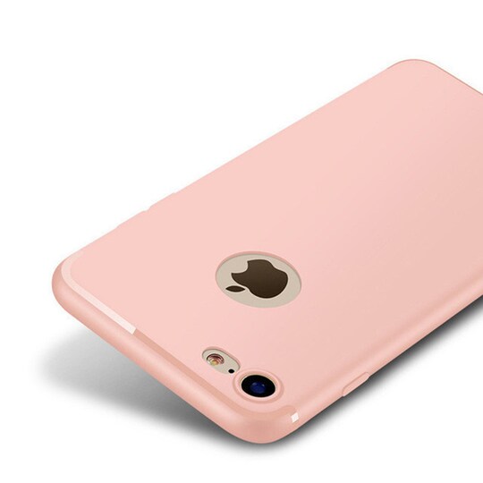 Ultraslim Silikon Skal till iPhone 8 - Rosa - Elgiganten