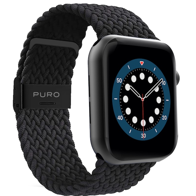 Puro Apple Watch 38-41mm Loop klockarmband (svart)
