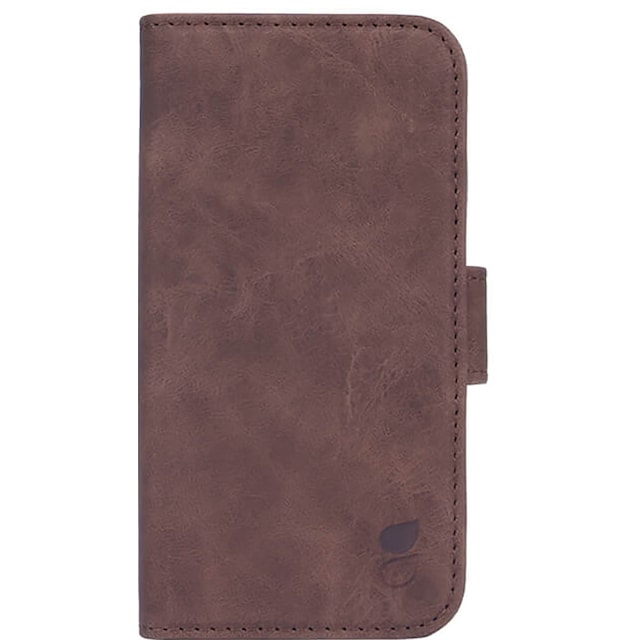 Gear iPhone 13 mini plånboksfodral (nubuck brun)