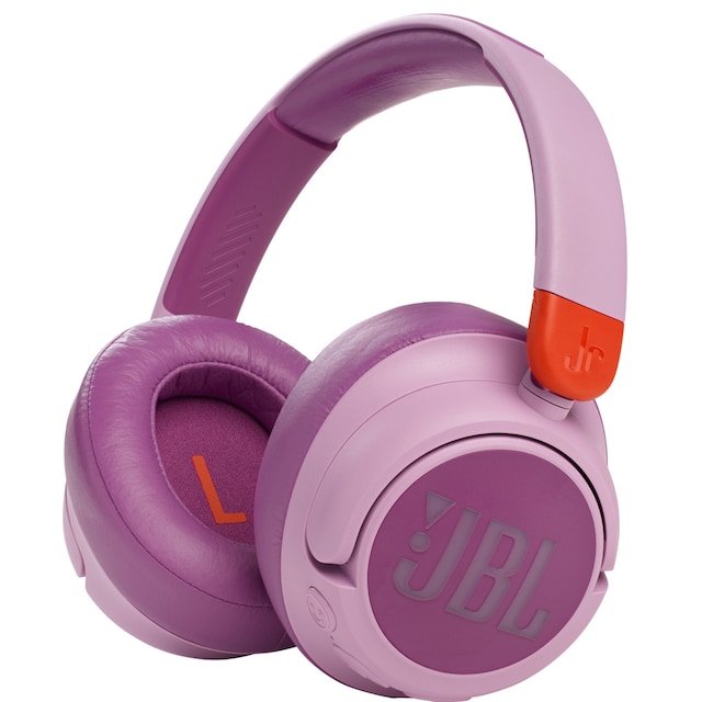 JBL Jr460NC trådlösa on-ear hörlurar (rosa)