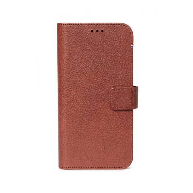 Decoded iPhone 13 Fodral Leather Detachable Wallet Chocolate Brown