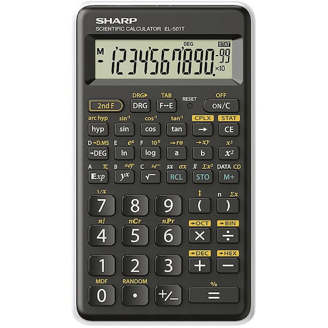 Sharp EL-501 T Miniräknare Display (ställen): 12