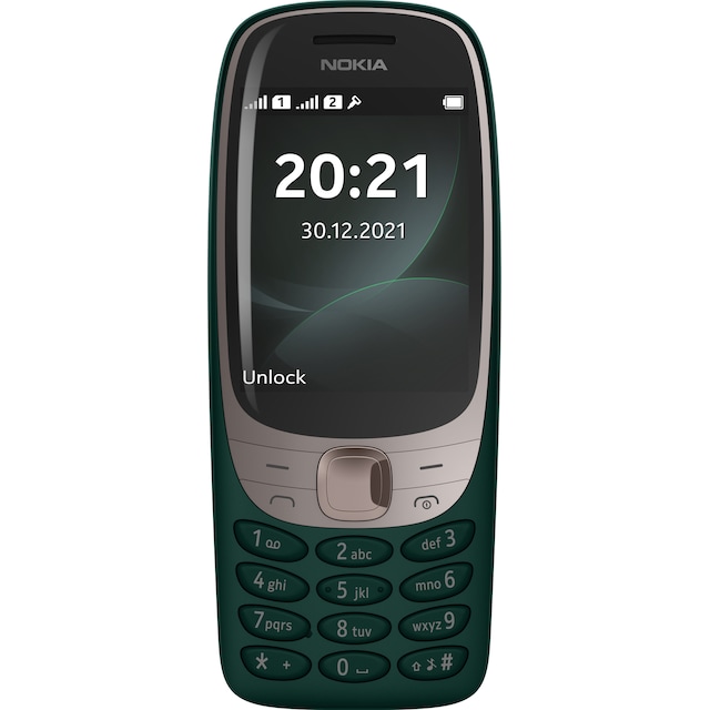 Nokia 6310 mobiltelefon (mörkgrön) - Enbart 2G