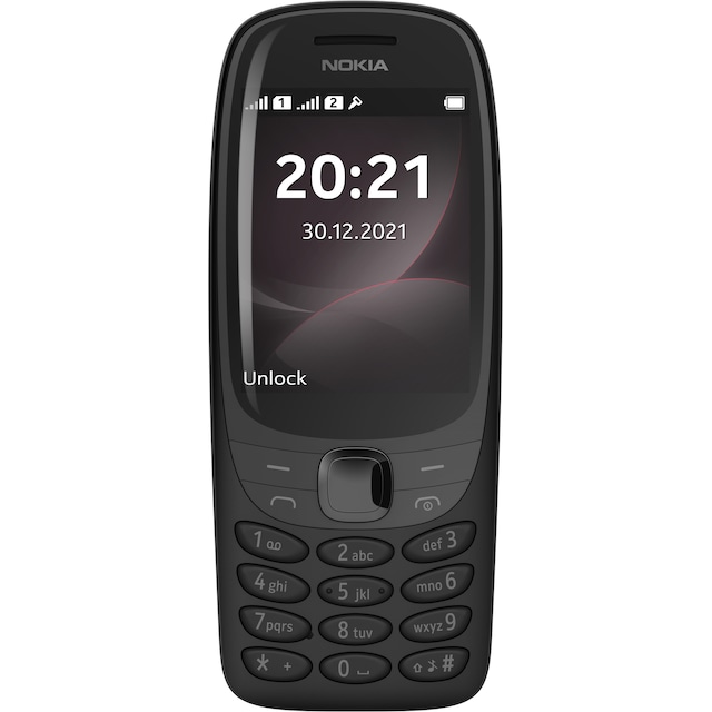 Nokia 6310 mobiltelefon (svart) - Enbart 2G