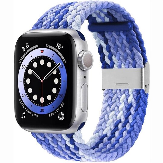 Flätat Elastiskt Armband Apple watch 6 (44mm) - Gradient blue - Elgiganten
