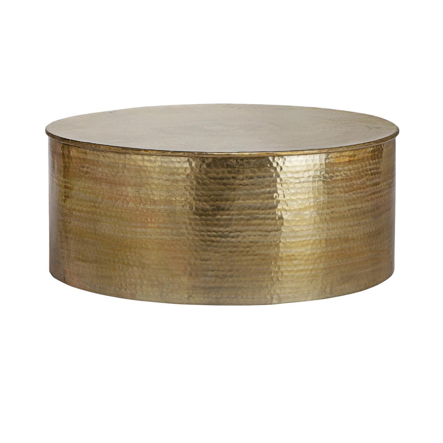 WOMO-DESIGN soffbord vardagsrumsbord soffbord aluminium Ø 76x32 cm guld -  Elgiganten