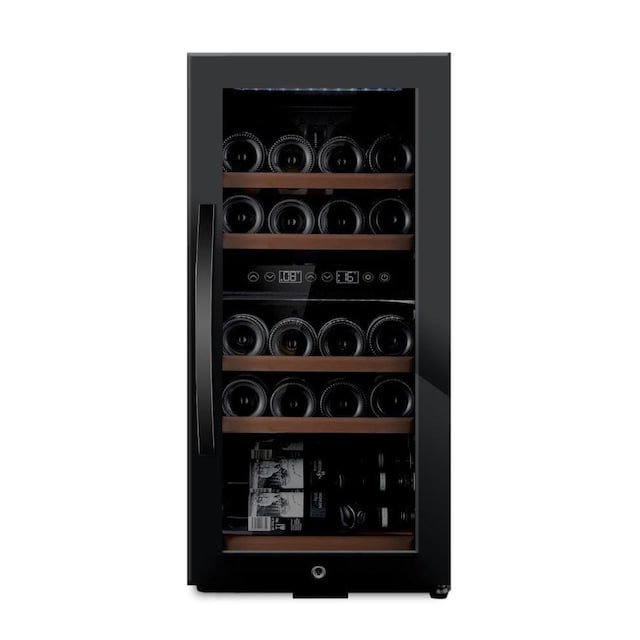 Fristående vinkyl - WineExpert 24 Fullglass Black