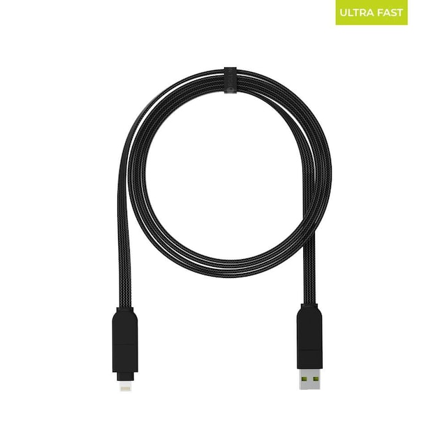 Ladd och datakabel Apple, Android, Lightning, Micro USB & USB-C 6 in 1 inCharge X Max Lava Black