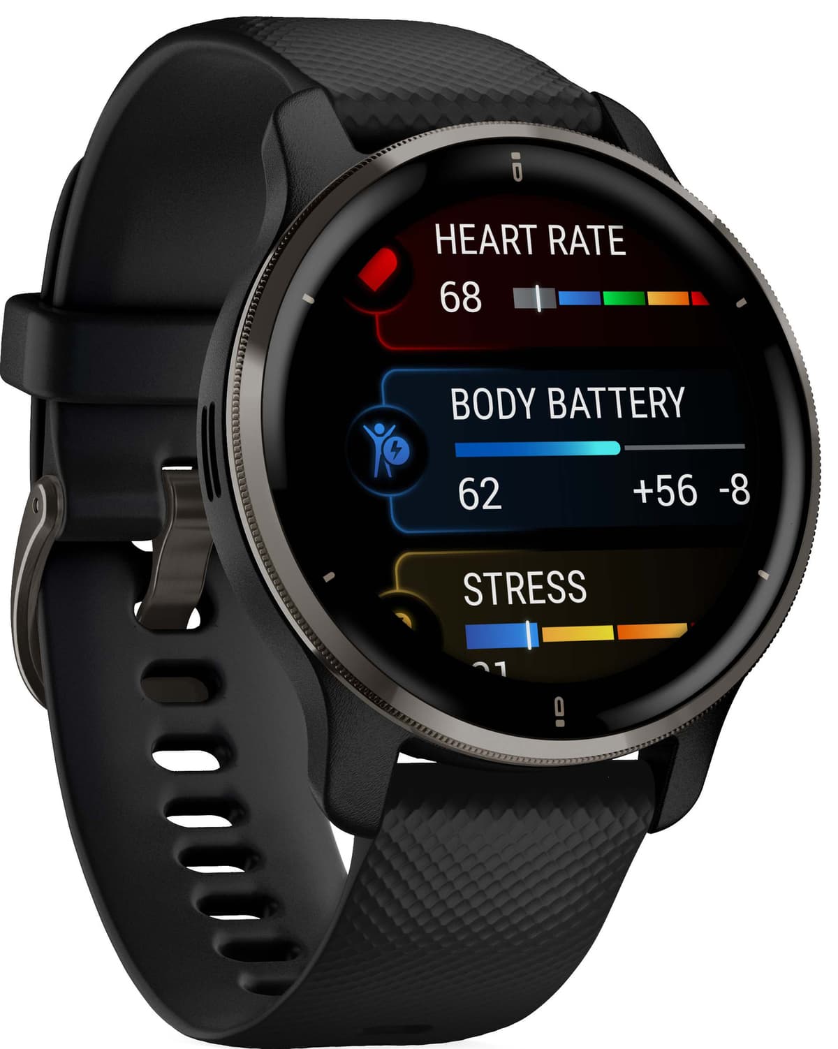 Garmin Venu 2 Plus GPS smartwatch (svart)