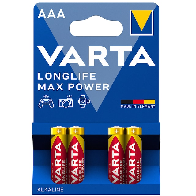 Varta Longlife Max Power AAA-batteri (4 st)