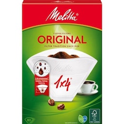 Melitta Kaffefilter 1x4 80pack (Obs 18st DFP)