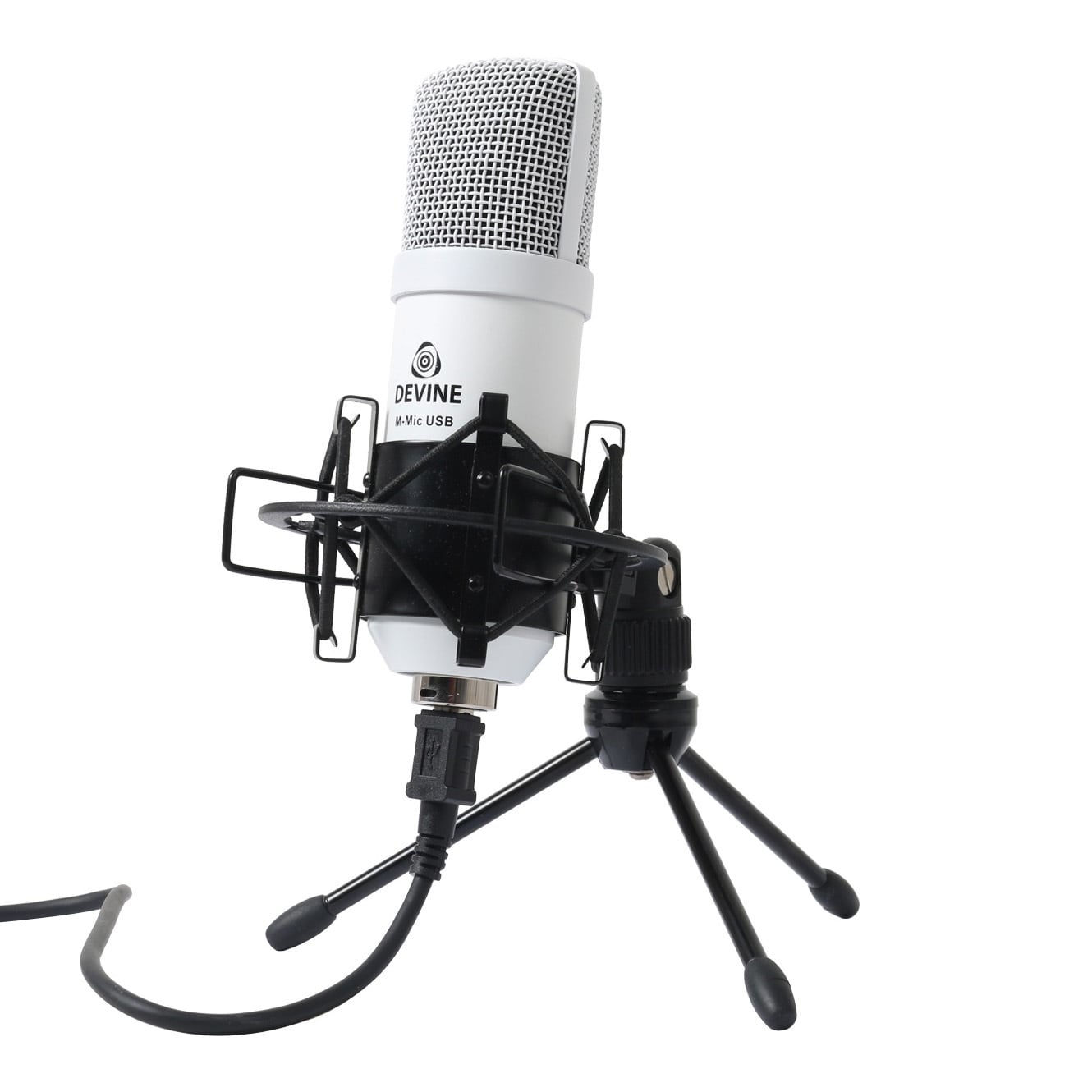 Devine Gaming och Podcast USB mikrofon, vit - Elgiganten