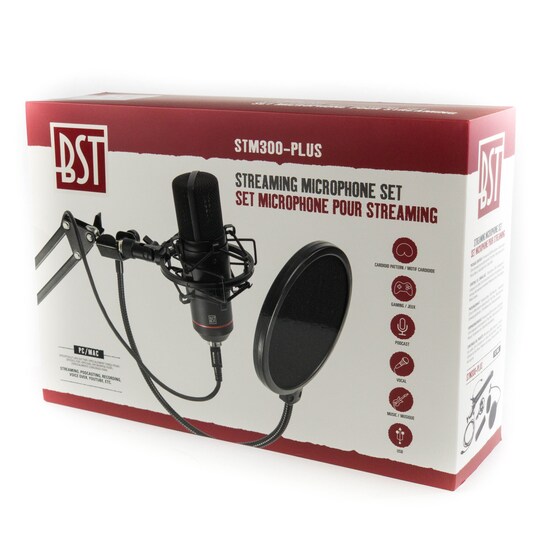 Streaming mikrofonset, BST STM300-PLUS - Elgiganten