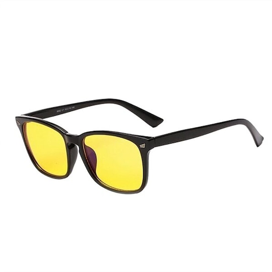 Glasögon med blåljusfilter - Matta bågar - Matta bågar + gula glas -  Elgiganten